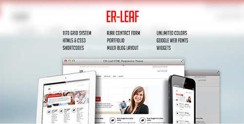 ThemeForest - ER Leaf - Responsive Business HTML5 Theme - RIP