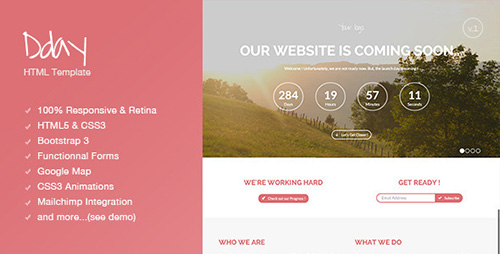 ThemeForest - Dday - Coming Soon page - RIP