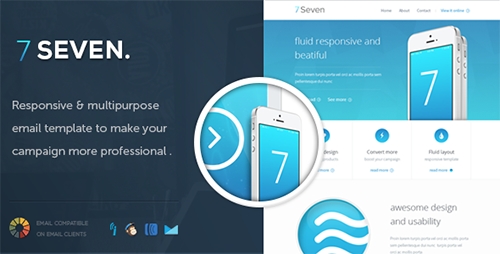 ThemeForest - SevenMail - Responsive Email Template - RIP