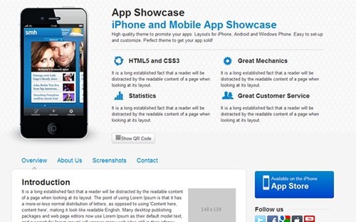 WrapBootstrap - APPcase - iPhone App Showcase