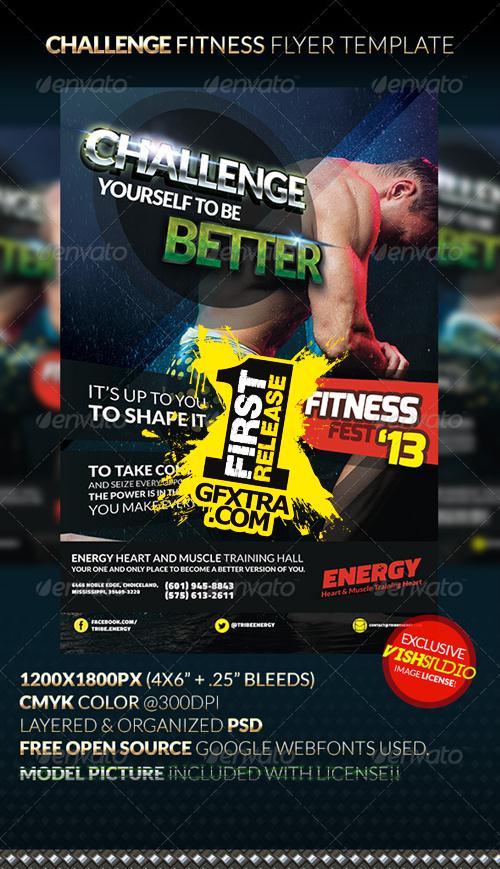GraphicRiver - CHALLENGE Fitness Flyer Template