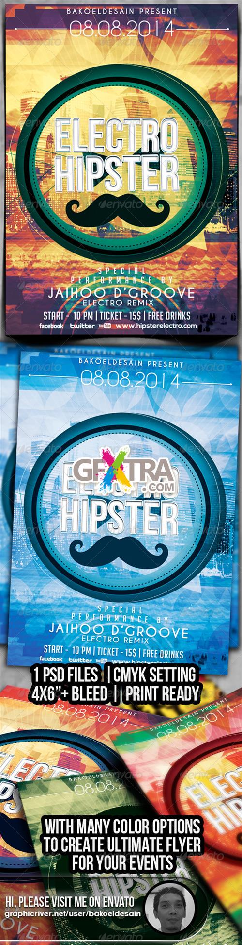 GraphicRiver - Electro Hipster Party Flyer Volume 2