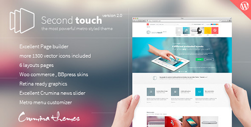 ThemeForest - Second Touch v1.1 - Powerful metro styled theme