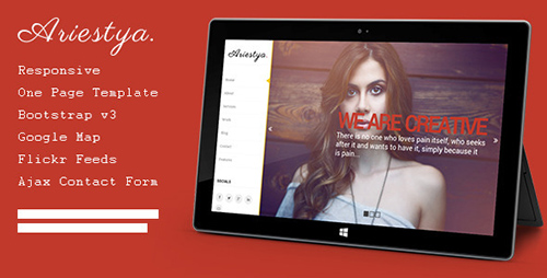 ThemeForest - Ariestya - One Page Template - RIP