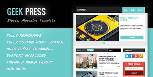 ThemeForest - Geek Press v1.2 - Responsive News & Magazine Template