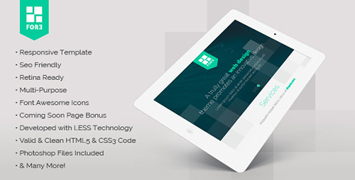 ThemeForest - Fore - responsive retina-ready one-page template - RIP
