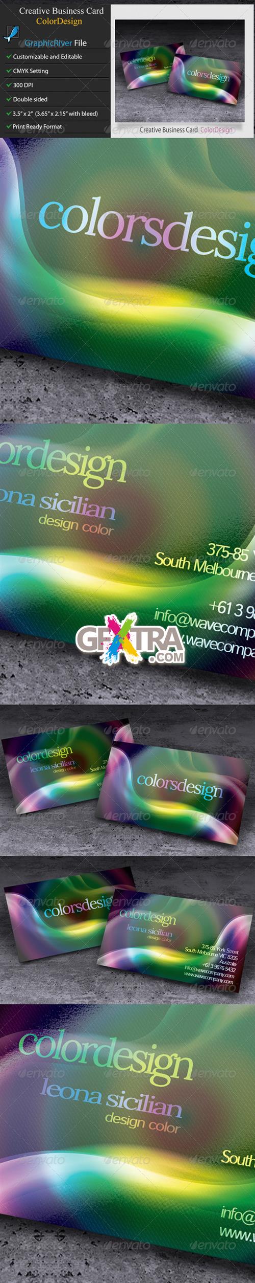 GraphicRiver - Creative or Corporate Business Card – Color Design