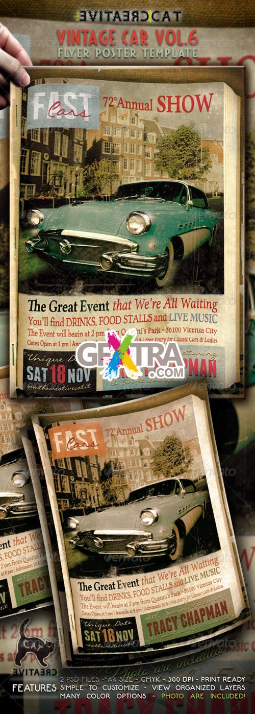 GraphicRiver - Vintage Car Flyer/Poster Vol. 6