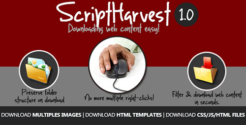 CodeCanyon - Script Harvest - Web Content Downloader - RIP
