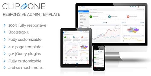 ThemeForest - Clip-One - Bootstrap 3 Responsive Admin Template - RIP
