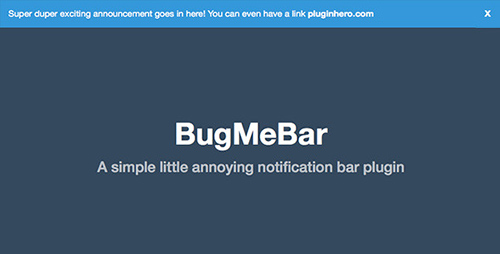 CodeCanyon - BugMeBar v1.0.3 - A simple little notification plugin