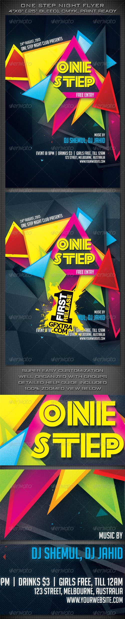 GraphicRiver - One Step Night Party Flyer