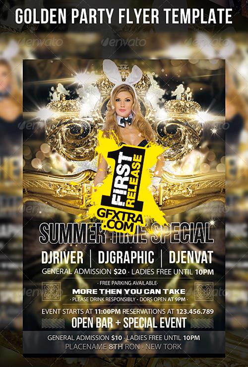 GraphicRiver - Golden Party Flyer Template