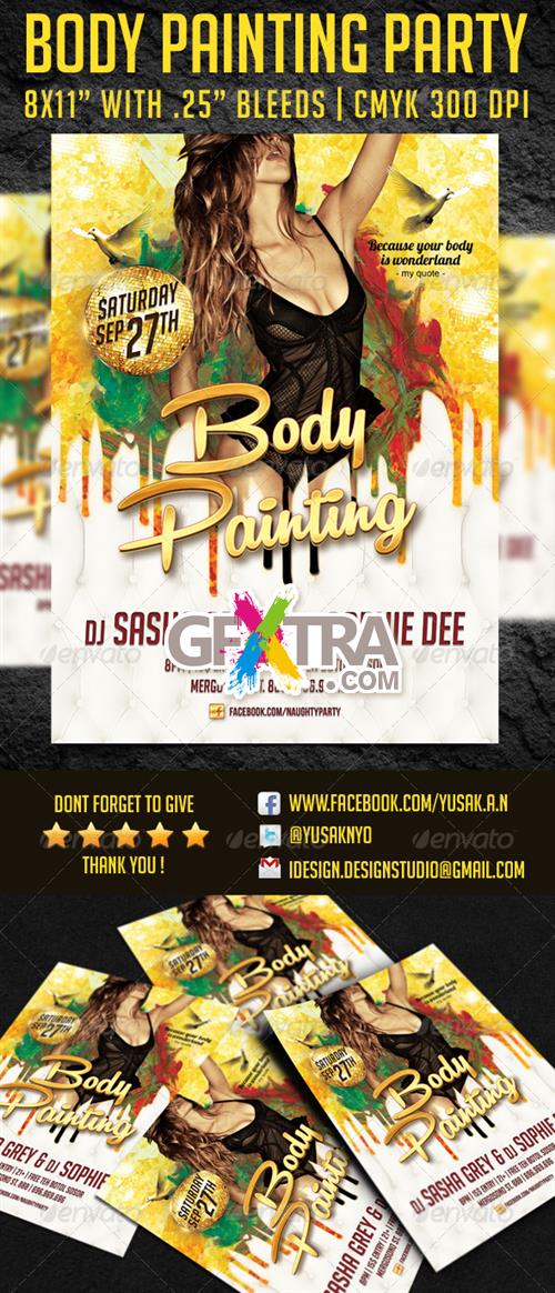 GraphicRiver - Body Painting Party Flyer