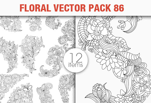 Floral Vector Pack 86