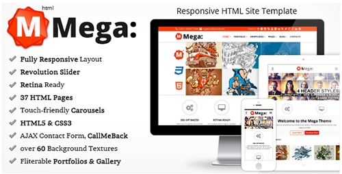 Mega v1.0 - Responsive Multi-Purpose HTML Template