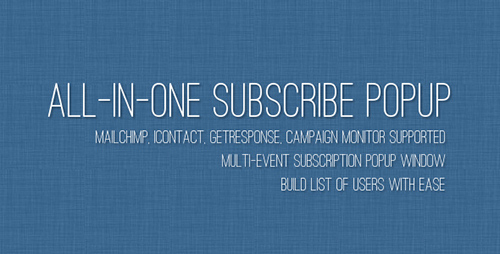 CodeCanyon - All-in-One Subscribe Popup v2.0