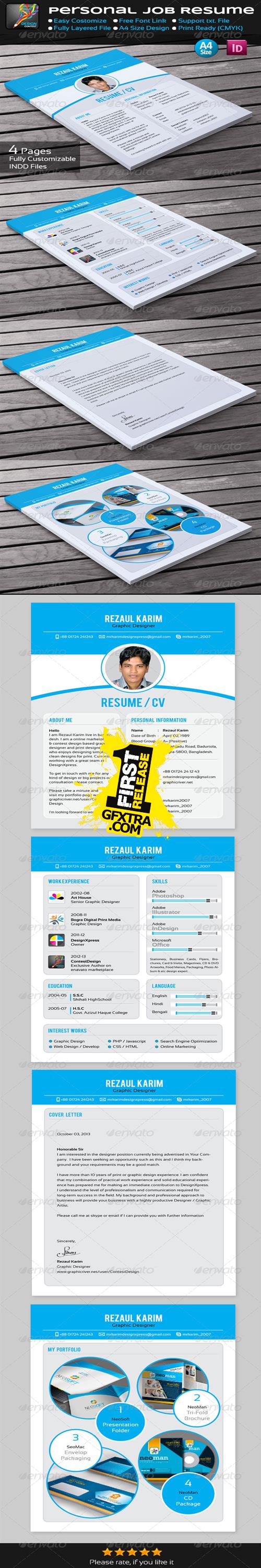 GraphicRiver - Personal Job Resume