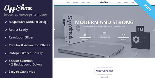 ThemeForest - AppShow - Onepage Bootstrap HTML Template - RIP