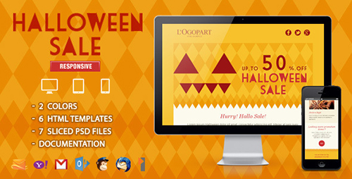 ThemeForest - Halloween Sale - Responsive Email Template - RIP
