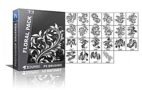 Floral Photoshop Brushes Pack 33