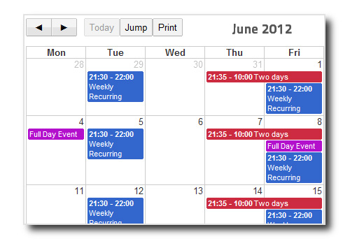 DP Calendar v2.1.3 for Joomla 2.5