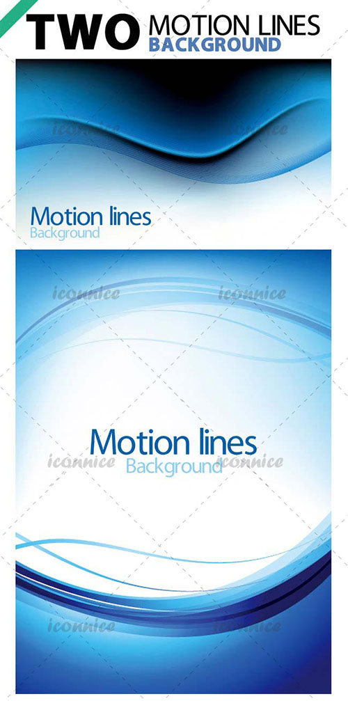 Two Motion Lines Vector Backgrounds