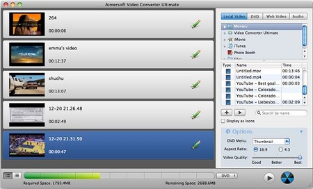 Aimersoft Video Converter Ultimate 3.6.1 Mac OS X