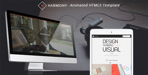 ThemeForest - Harmony - Animated One-Page HTML 5 Template - RIP