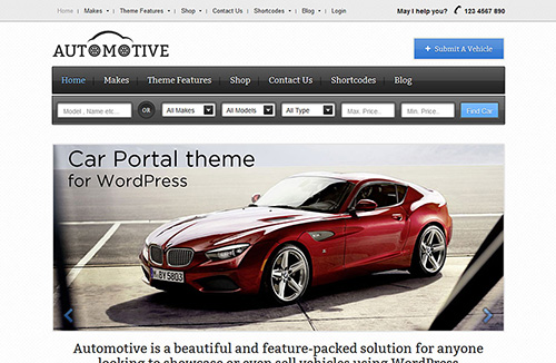 Templatic - Automotive v1.0.4 - Theme For WordPress