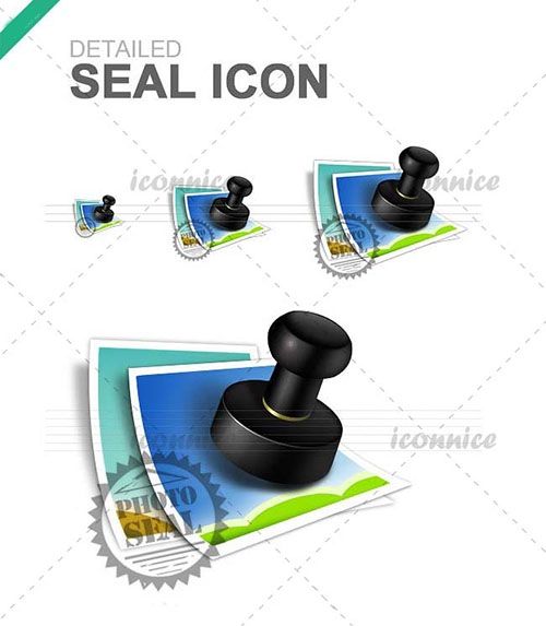 Refined Seal Icons PSD Template