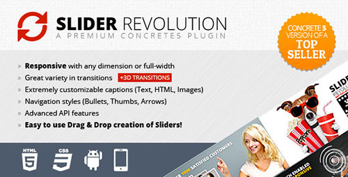 CodeCanyon - Slider Revolution v2.3.8 - Responsive Concrete5 Add-On