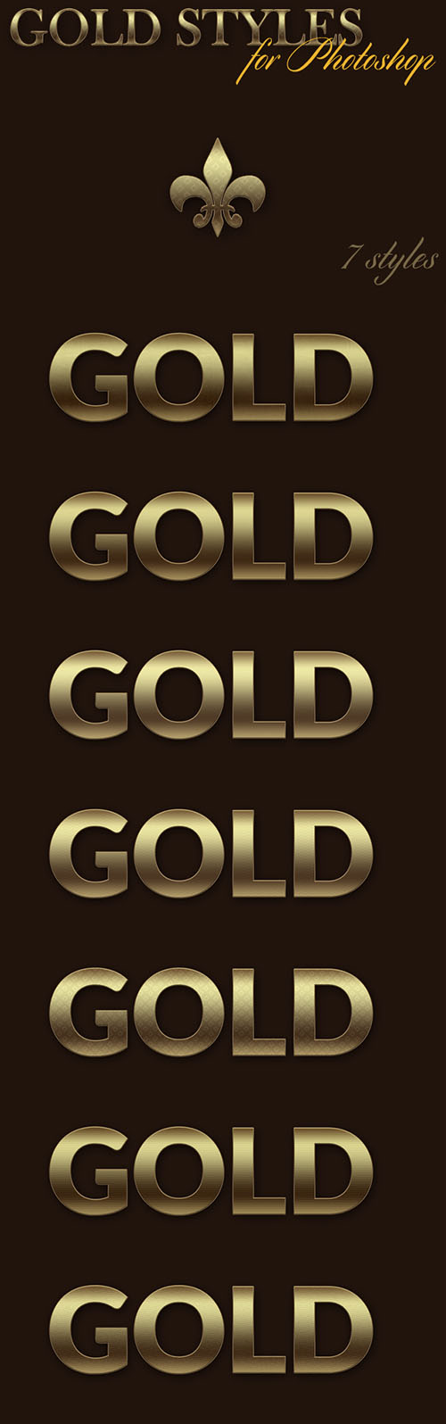 Designtnt - Gold Photoshop Styles