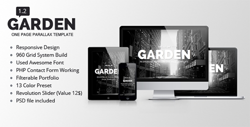 ThemeForest - Garden v1.2 - Responsive Parallax One Page Template - FULL