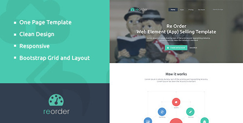 ThemeForest - Reorder Parallax One-Page HTML Template - RIP