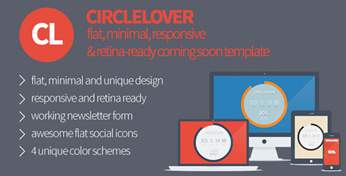 ThemeForest - CircLover - Flat Responsive Coming Soon Template - RIP