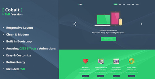 ThemeForest - Cobalt - One Page Template - RIP