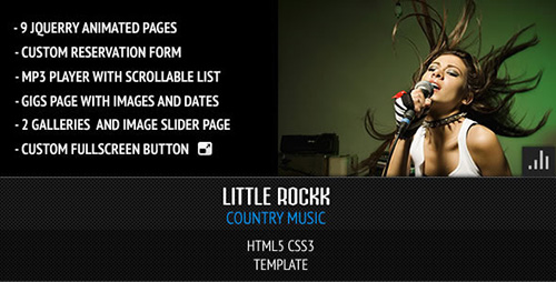 ThemeForest - Little Rockk Country Music HTML Template - RIP
