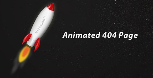 ThemeForest - Animated Rocket 404 - RIP