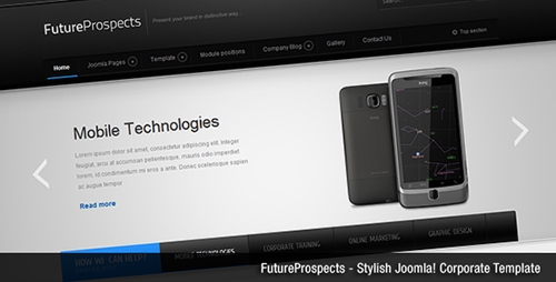 ThemeForest - FutureProspects v1.5.0 - Stylish Corporate Joomla Template