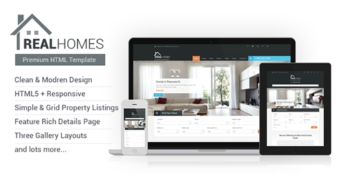 ThemeForest - Real Homes HTML Template - RIP