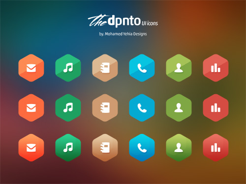 PSD Web Icons - The Dpnto Ui