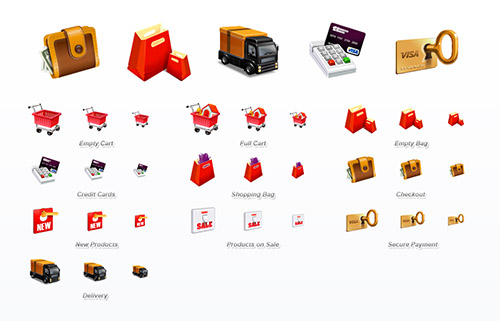 10 E-Commerce Icons Set