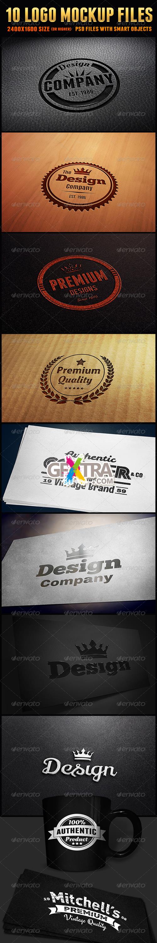 GraphicRiver - 10 Logo Mockup Files