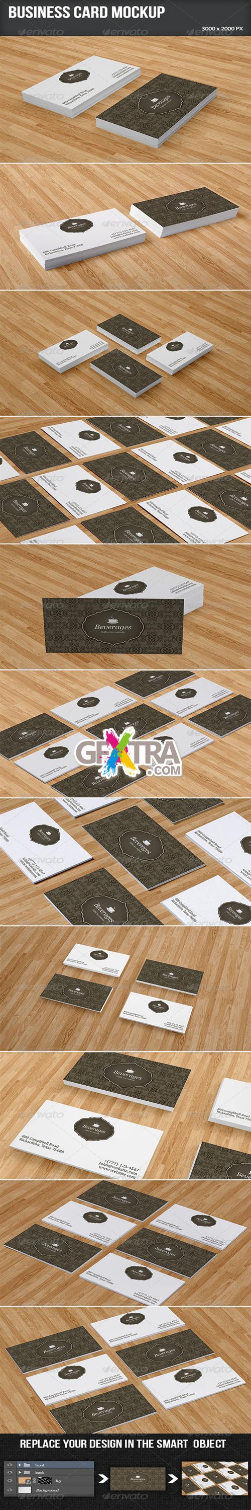 GraphicRiver - Business Card Mockup Set