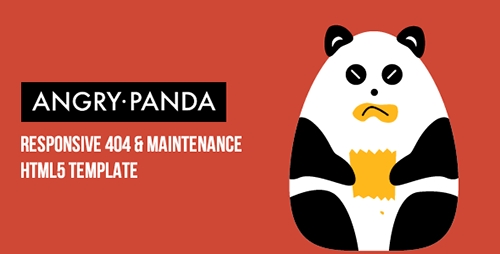 ThemeForest - AngryPanda - Responsive 404 & Maintenance Template - RIP