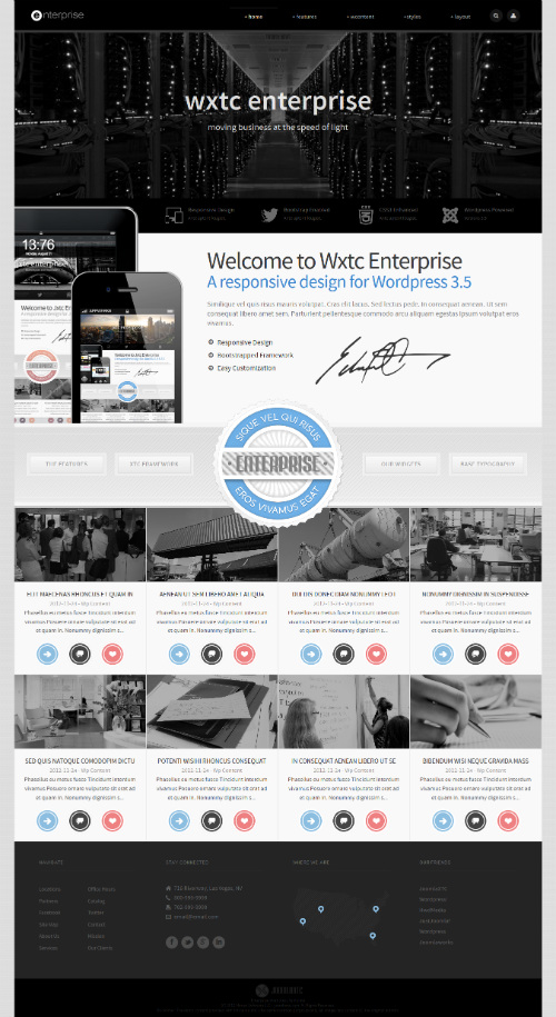 JoomlaXTC - Enterprise - Template For WordPress 3.x