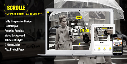 ThemeForest - Scrolle Responsive Parallax One Page Template - RIP