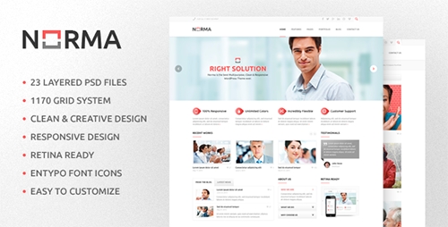 ThemeForest - NORMA Clean & Responsive HTML Theme - RIP