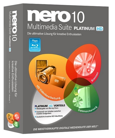 Nero Multimedia Suite 10 Platinum HD v10.5.10900 Full (x32/x64) MULTi [Silent Installation]